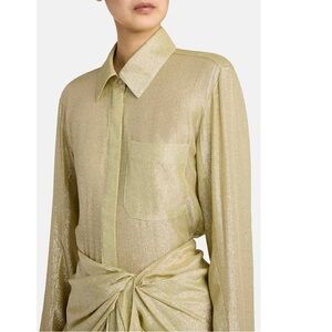 NWT Rosie Assoulin champagne top